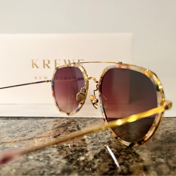 KREWE Sunglasses - BAKER - 18K Titanium + Gelato Mirrored - Picture 4 of 10